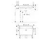 Hansgrohe Xanuia Q - Umyvadlo 70x48cm, s přepadem, bez otvoru pro baterii, bílá 60249450