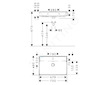 Hansgrohe Xanuia Q - Umyvadlo 70x48cm, s přepadem, otvor pro baterii, bílá 60248450