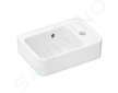 Hansgrohe Xanuia Q - Umývátko 36x25 cm, s přepadem, otvor pro baterii, SmartClean, bílá 61006450