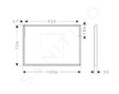 Hansgrohe Xarita E - Zrcadlo s LED osvětlením a vyhříváním, 100x70 cm, IR senzor, matná bílá 54995700