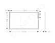 Hansgrohe Xarita E - Zrcadlo s LED osvětlením a vyhříváním, 120x70 cm, IR senzor, matná bílá 54994700