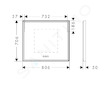 Hansgrohe Xarita E - Zrcadlo s LED osvětlením a vyhříváním, 80x70 cm, dotykový senzor, matná bílá 54987700