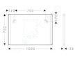 Hansgrohe Xarita Lite Q - Zrcadlo s LED osvětlením a vyhříváním, 70x100 cm, IR senzor, matná černá 54977670