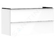 Hansgrohe Xelu Q - Umyvadlová skříňka, 63x118x50 cm, 2 zásuvky, lesklá bílá/chrom 54035000