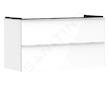 Hansgrohe Xelu Q - Umyvadlová skříňka, 63x118x50 cm, 2 zásuvky, lesklá bílá/matná bílá 54035700