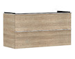 Hansgrohe Xelu Q - Umyvadlová skříňka, 63x118x50 cm, 2 zásuvky, přírodní dub/chrom 54037000