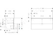 Hansgrohe Xelu Q - Umyvadlová skříňka, 63x118x50 cm, 2 zásuvky, přírodní dub/chrom 54037000