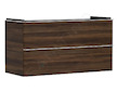 Hansgrohe Xelu Q - Umyvadlová skříňka, 63x118x50 cm, 2 zásuvky, tmavý ořech/chrom 54038000