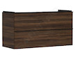 Hansgrohe Xelu Q - Umyvadlová skříňka, 63x118x50 cm, 2 zásuvky, tmavý ořech/matná černá 54038670