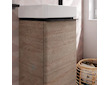 Hansgrohe Xelu Q - Umyvadlová skříňka, 63x34x27 cm, 1 dvířka, panty vlevo, přírodní dub/matná černá 54013670