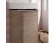 Hansgrohe Xelu Q - Umyvadlová skříňka, 63x34x27 cm, 1 dvířka, panty vpravo, přírodní dub/chrom 54017000