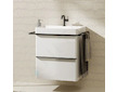 Hansgrohe Xelu Q - Umyvadlová skříňka, 63x58x50 cm, 2 zásuvky, lesklá bílá/matná černá 54023670