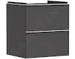 Hansgrohe Xelu Q - Umyvadlová skříňka, 63x58x50 cm, 2 zásuvky, matná šedá/matná bílá 54024700