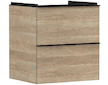 Hansgrohe Xelu Q - Umyvadlová skříňka, 63x58x50 cm, 2 zásuvky, přírodní dub/matná černá 54025670