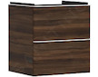 Hansgrohe Xelu Q - Umyvadlová skříňka, 63x58x50 cm, 2 zásuvky, tmavý ořech/matná bílá 54026700
