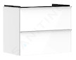 Hansgrohe Xelu Q - Umyvadlová skříňka, 63x78x50 cm, 2 zásuvky, lesklá bílá/chrom 54027000