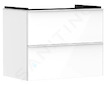 Hansgrohe Xelu Q - Umyvadlová skříňka, 63x78x50 cm, 2 zásuvky, lesklá bílá/matná bílá 54027700