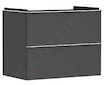 Hansgrohe Xelu Q - Umyvadlová skříňka, 63x78x50 cm, 2 zásuvky, matná šedá/chrom 54028000