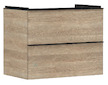 Hansgrohe Xelu Q - Umyvadlová skříňka, 63x78x50 cm, 2 zásuvky, přírodní dub/matná černá 54029670