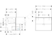 Hansgrohe Xelu Q - Umyvadlová skříňka, 63x78x50 cm, 2 zásuvky, přírodní dub/matná černá 54029670