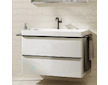 Hansgrohe Xelu Q - Umyvadlová skříňka, 63x98x50 cm, 2 zásuvky, lesklá bílá/matná černá 54031670