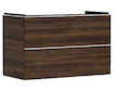 Hansgrohe Xelu Q - Umyvadlová skříňka, 63x98x50 cm, 2 zásuvky, tmavý ořech/matná bílá 54034700