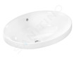 Hansgrohe Xuniva D - Umyvadlo, 55x40 cm, s přepadem, bez otvoru pro baterii, bílá 60156450