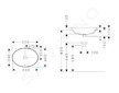 Hansgrohe Xuniva D - Umyvadlo, 55x40 cm, s přepadem, bez otvoru pro baterii, bílá 60156450