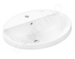 Hansgrohe Xuniva D - Umyvadlo, 55x45 cm, s přepadem, otvor pro baterii, SmartClean, bílá 61060450