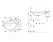 Hansgrohe Xuniva D - Umyvadlo, 55x45 cm, s přepadem, otvor pro baterii, SmartClean, bílá 61060450