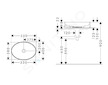 Hansgrohe Xuniva D - Umyvadlo na desku, 55x40 cm, bez přepadu, SmartClean, bílá 61072450