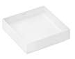 Hansgrohe Xuniva Evo E - Umyvadlo na desku, 40x40 cm, bez přepadu, bez otvoru pro baterii, HygieneEffect, SmartClean, bílá 63007
