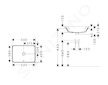 Hansgrohe Xuniva Q - Umyvadlo, 55x40 cm, s přepadem, bez otvoru pro baterii, SmartClean, bílá 61066450