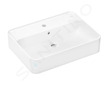 Hansgrohe Xuniva Q - Umyvadlo na desku, 60x45 cm, s přepadem, otvor pro baterii, SmartClean, bílá 61082450