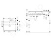 Hansgrohe Xuniva Q - Umyvadlo na desku, 60x45 cm, s přepadem, otvor pro baterii, SmartClean, bílá 61082450