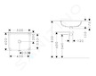 Hansgrohe Xuniva Q - Umyvadlo zápustné, 45x35 cm, s přepadem, SmartClean, bílá 61052450