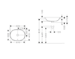 Hansgrohe Xuniva U - Umyvadlo, 55x40 cm, s přepadem, bez otvoru pro baterii, SmartClean, bílá 61062450
