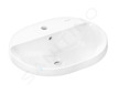 Hansgrohe Xuniva U - Umyvadlo, 55x45 cm, s přepadem, otvor pro baterii, bílá 60161450