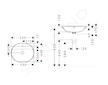 Hansgrohe Xuniva U - Umyvadlo, 55x45 cm, s přepadem, otvor pro baterii, SmartClean, bílá 61064450