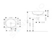 Hansgrohe Xuniva U - Umyvadlo zápustné, 45x35 cm, s přepadem, SmartClean, bílá 61050450