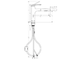 Hansgrohe Zesis M33 - Dřezová baterie 160, s výsuvnou sprškou, matná černá 74801670