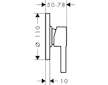 Hansgrohe Zesis S - Sprchová baterie pod omítku, s tělesem, chrom 74618000