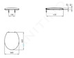 Ideal Standard Alpha - WC sedátko, SoftClose, bílá W303201