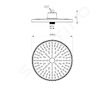 Ideal Standard ALU+ - Hlavová sprcha, průměr 26 cm, chrom BD581AA