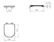 Ideal Standard Calla - WC sedátko, bílá T627801