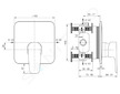 Ideal Standard Cerafine D - Baterie pod omítku, chrom A7347AA