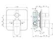 Ideal Standard Cerafine D - Baterie pod omítku, pro 2 spotřebiče, chrom A7191AA