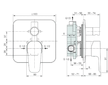 Ideal Standard Cerafine D - Baterie pod omítku, pro 2 spotřebiče, chrom A7191AA