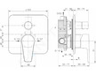 Ideal Standard Cerafine D - Baterie pod omítku s tělesem, pro 2 spotřebiče, chrom/šedá perla A7189U8