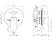 Ideal Standard Cerafine O - Baterie pod omítku pro 2 spotřebiče, černá BD135XG